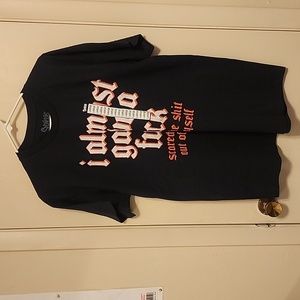 Large Graphic Tee Shirt "I Almost Gave A F***..." New w/o tag.